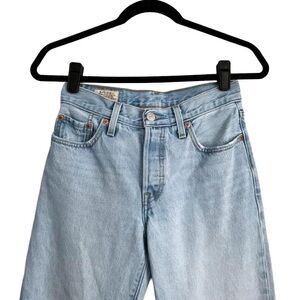 Levi's 501 Light Blue Straight Jeans 90s style Unisex Size 24 XS Grunge